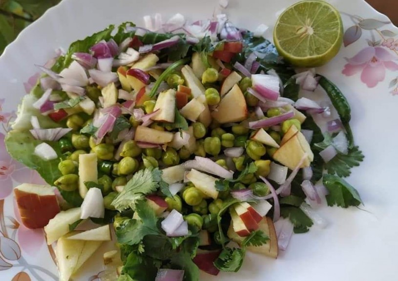 green chana chaat